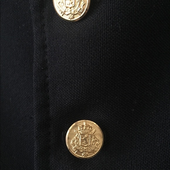 Vintage vest, gold buttons, unisex, S Men, L Women - Picture 2 of 3